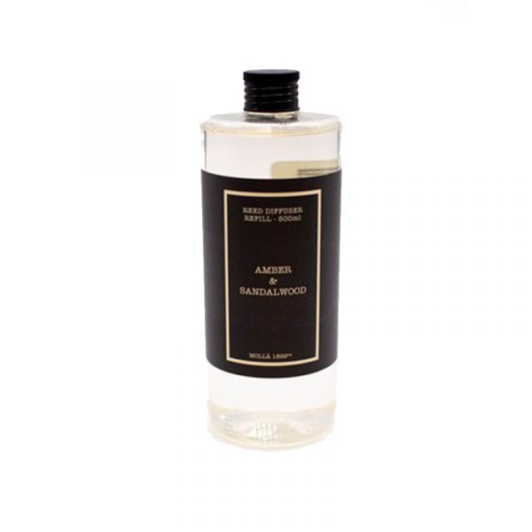 Recambio de mikado ambientador 500 mL. Basil & Mandarín // Amber & Sandalwood